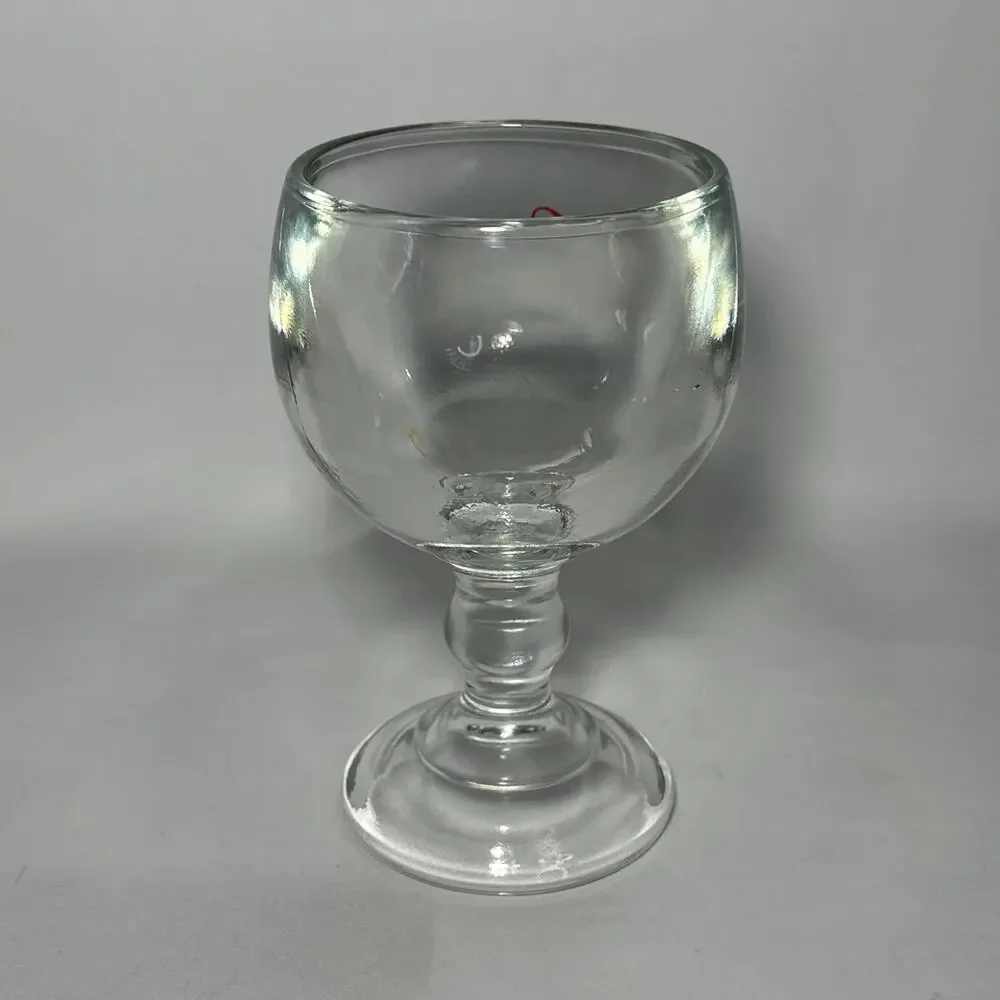 Vintage 16 oz Coors Beer Heavy (2.5 Lbs) glass goblet Man Cave Barware 7.5x4.5”